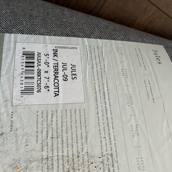 Loloi x Chris loves Jules Terrocotta Rug! - Picture 3 of 4